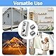 5pcs für 1,5-2mm Drahtseil-Code-Verschluss Doppelloch Metall Kupfer Clips, Stahl Draht Seil Kabel Klemme, rostfrei Edelstahl Sling Werkzeuge Befestigungs Zubehör, Drahtseilklemme für Seilsicherung