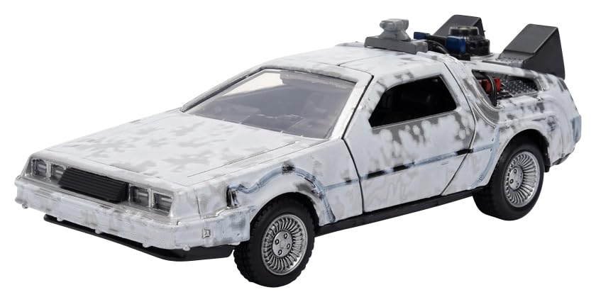 デロリアン　フィギュア　金属製　即発送 Amazon.co.jp: ミニチュアカー 金属合金車ダイカスト金型デロリアン