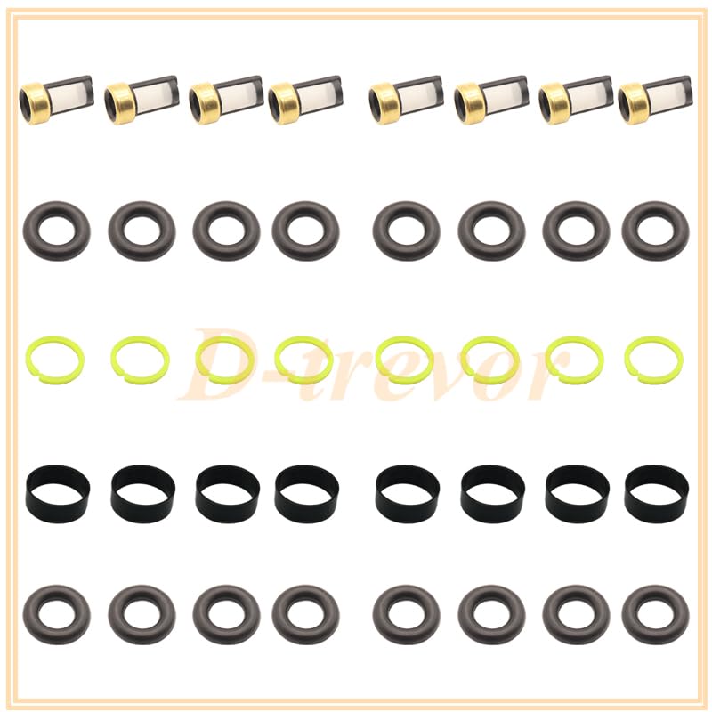Fuel Injector Repair Kits for OEM 17103677 for Daewoo Lanos 1.5L 1.6L 99-02 17106772 17091728 17113743 - (Color: 20 Set)