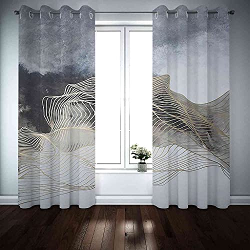 Rideaux isolant et phonique contre le froid et le bruit salon 200x214