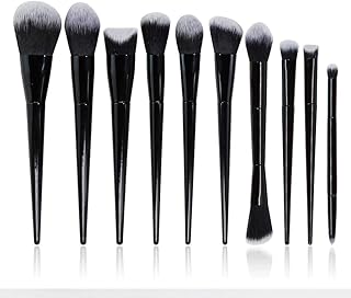 10 Pieces Of Makeup Brush Set, Full Of Black ...