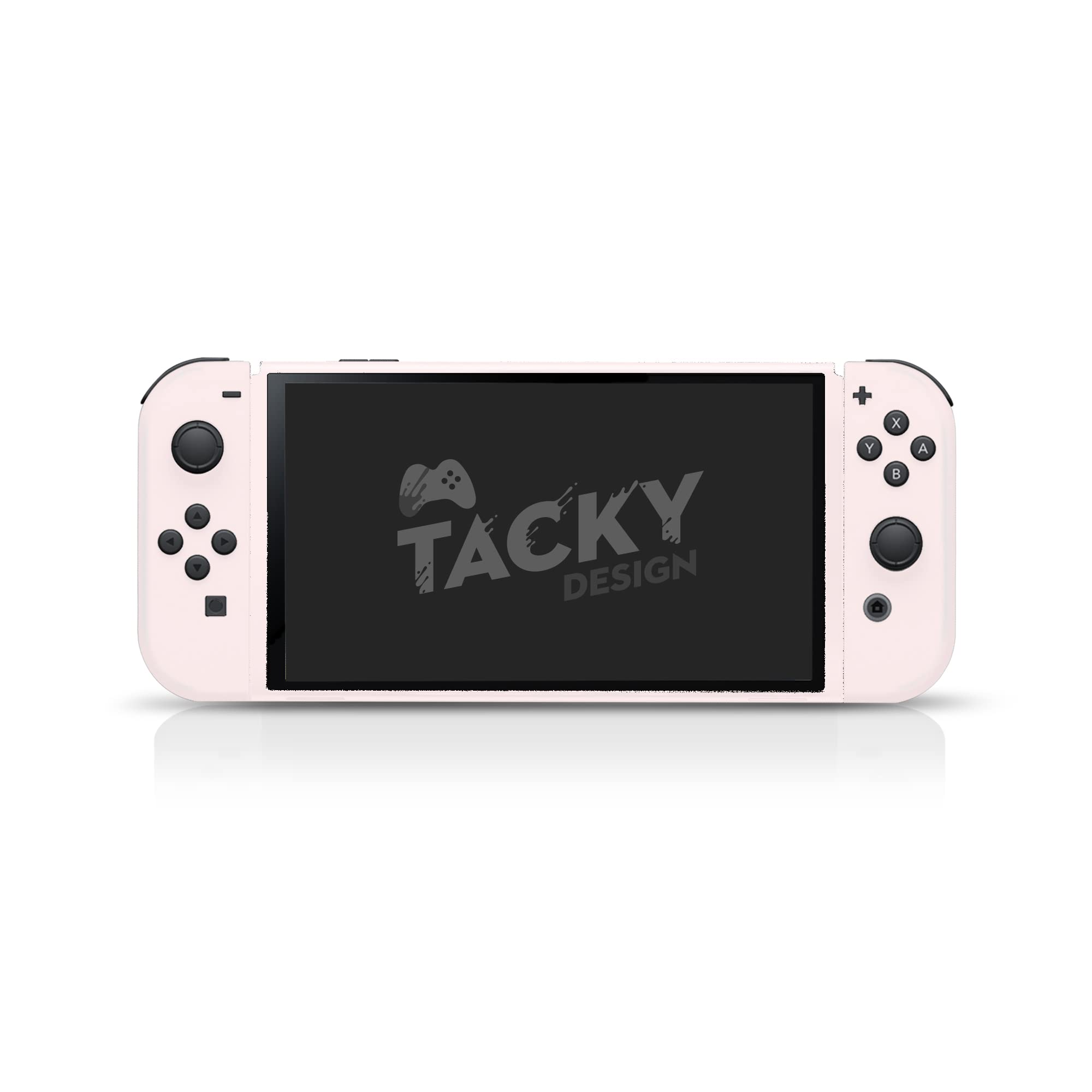 Tacky Design Pelli classica tinta unita per Nintendo Switch OLED Skin- Vinile 3M Nintendo Switch OLED Accessori Set - Colore semplice per Console, Dock, Joy Con Wrap - Decalcomania Full Wrap (rosso)