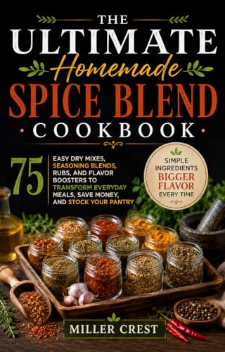 The Ultimate Homemade Spice Blend Cookbook: 75 Easy Dry Mixes, Seasoning Blends, Rubs, and Flavor Boosters to Transform Everyday Meals, Save Money, and Stock Your Pantry