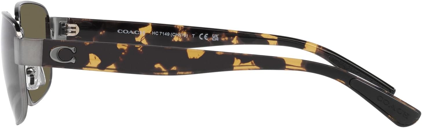 COACH womens Hc7149 Rectangular Sunglasses