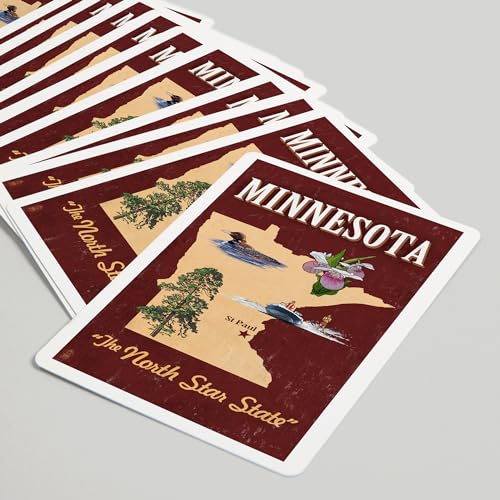 Lantern Press Minnesota, Iconos Estatales, Baraja de 52 Cartas miniatura 5