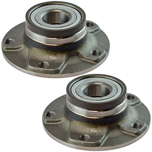 Image of TRQ 2 Piece Rear Passenger Side Driver & Passenger Side Wheel Bearing & Hub Assembly Set Compatible with 2013-2016 Dodge Dart