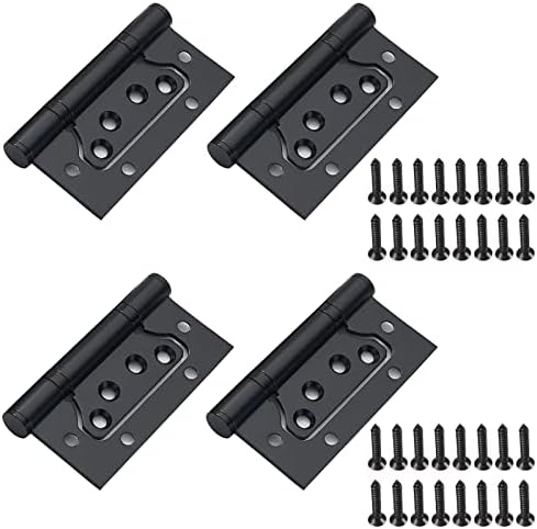 HABNI T-Scharniere 100mm - 4 Stück Verzinkte Schwerlast Scharniere Mit Schrauben