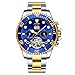 Produktbild SST Watch Men's vibrato with The Same Mechanical Watch Waterproof Men's tourbillon Men's watch-T823F-Golden Blue