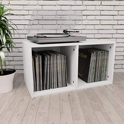 Doneioe Boîte de Rangement pour Disque Vinyle, présentoirs/Rangement pour Disque Vinyle LP, 71x34x36 cm, Blanc - Les Beatles, Paul McCartney, John Lennon, RIngo Starr, George Harrison Doneioe Boîte de Rangement pour Disque Vinyle, présentoirs/Rangement pour Disque Vinyle LP, 71x34x36 cm, Blanc – Image 5