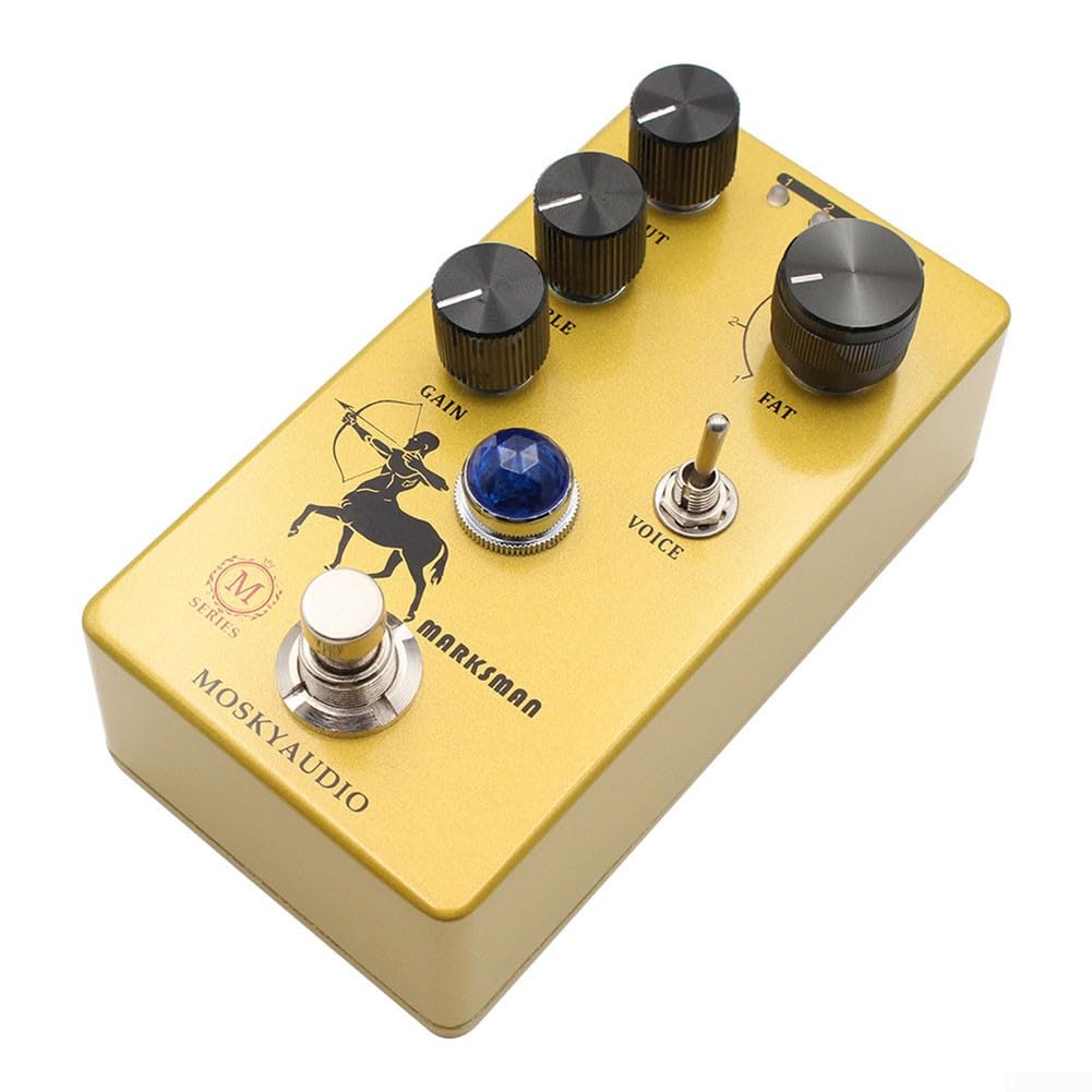 Gitarren-Effektpedal, Mosky Marksman Boost Overdrive das elektrische Distortion Gitarrenpedal basierend auf Volltone-OCD-Schaltung