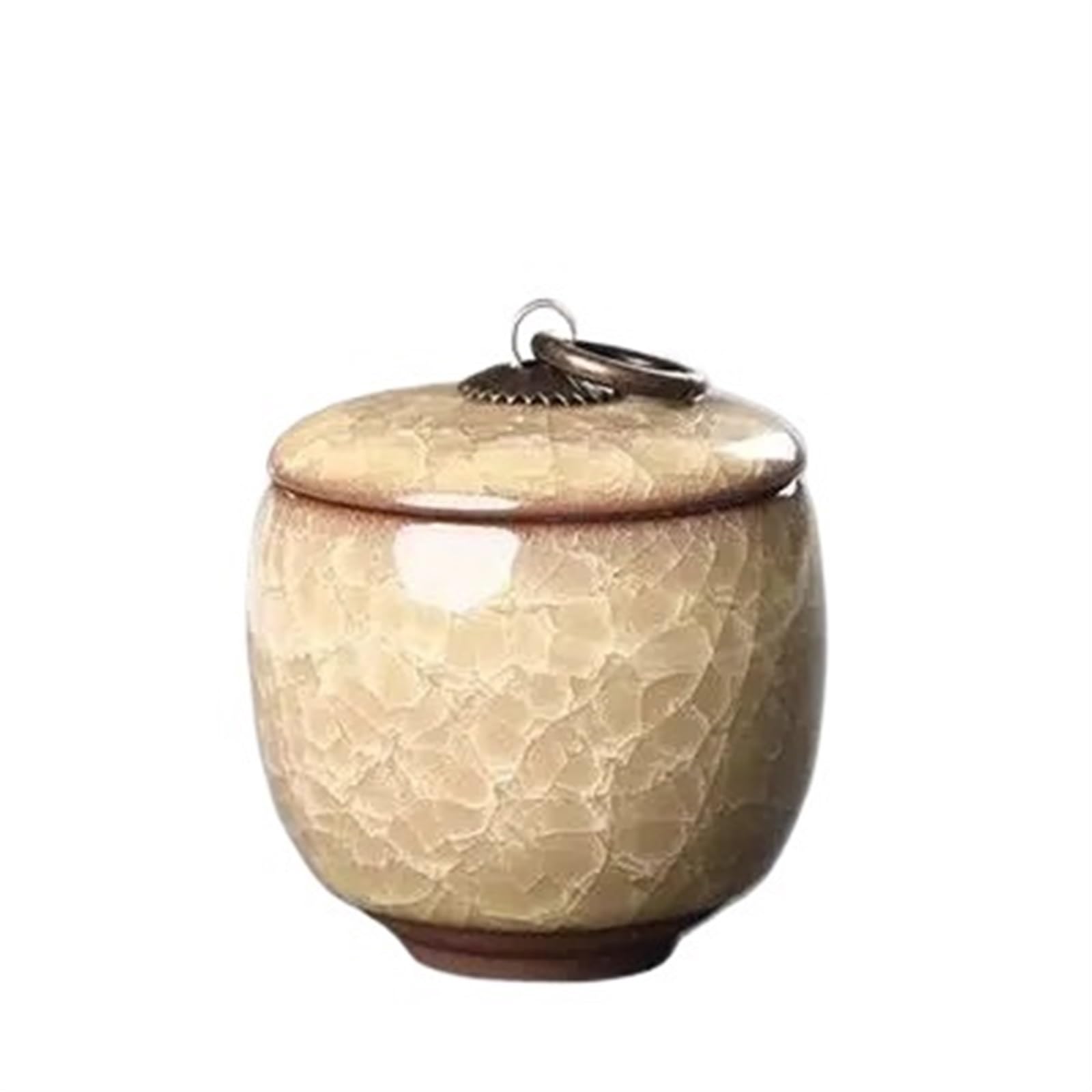 AYWTIUN tea storage jars Ceramic Tea Caddies Container Coffee Canister Porcelain Caddy Storage Box(7cm 6cm-06)