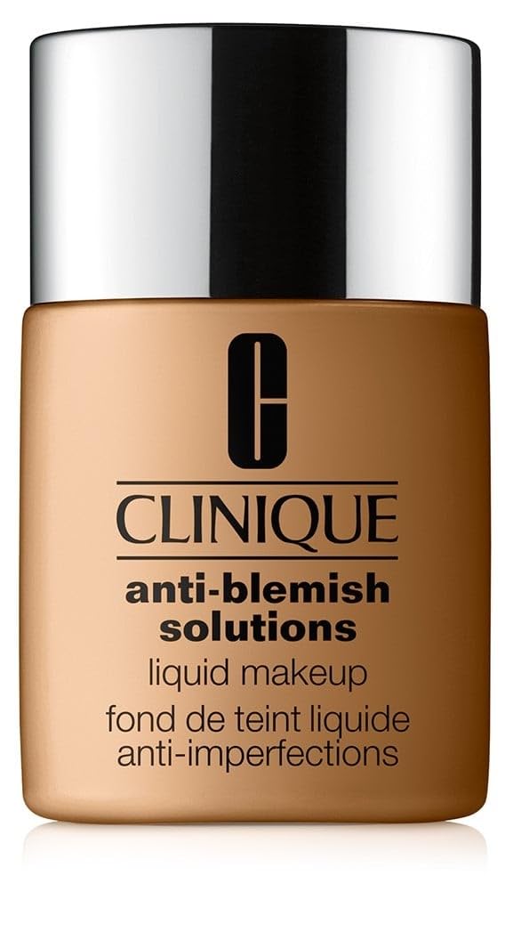 Clinique Anti-Blemish Solutions Liquid Foundation Makeup fondotinta anti-imperfezioni con acido salicilico, per pelli da miste a grasse | Copertura media, finish matte naturale