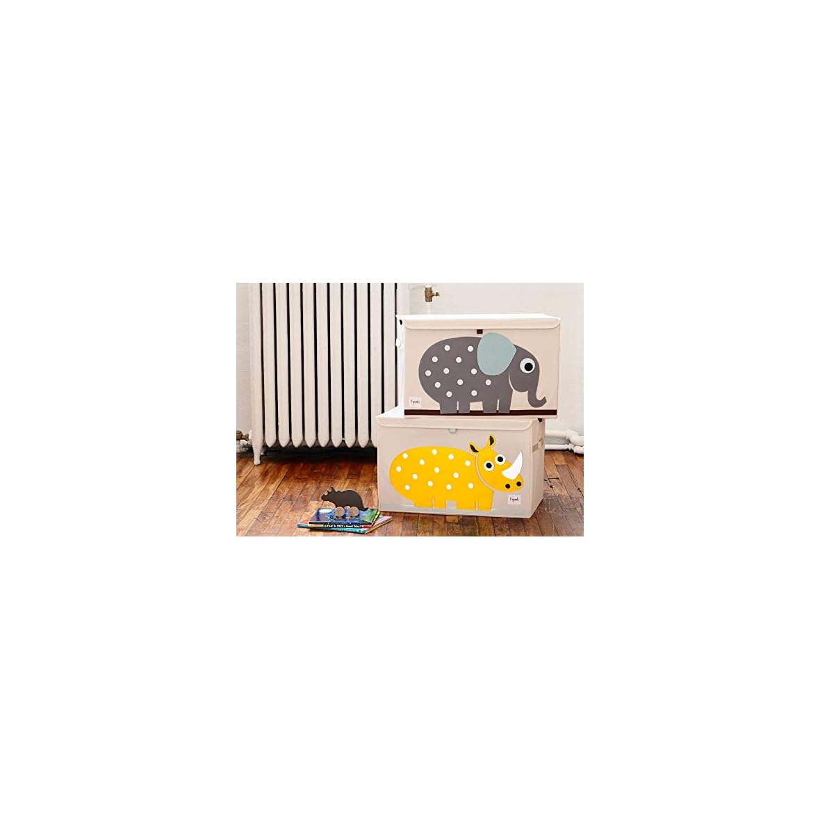 3-Sprouts-Kids-Toy-Chest-Baul-de-almacenamiento-para-habitacion-de-ninos-y-ninas-Rhino