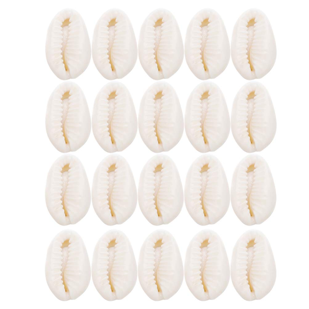 KESYOO 40Pcs Spiral Shell Beads Pendant Beach Seashells Cowrie for DIY Craft Jewelry Making Accessories