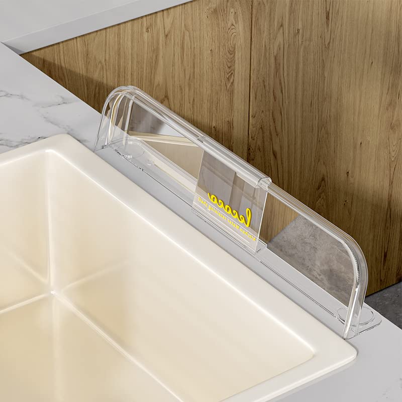 RAKSONIC Sink Splash Guard, Adjustable Faucet Splash, Guard Water Splash,Guard for Kitchen Bathroom, Kitchen Sink Splash Guard(Transparent)