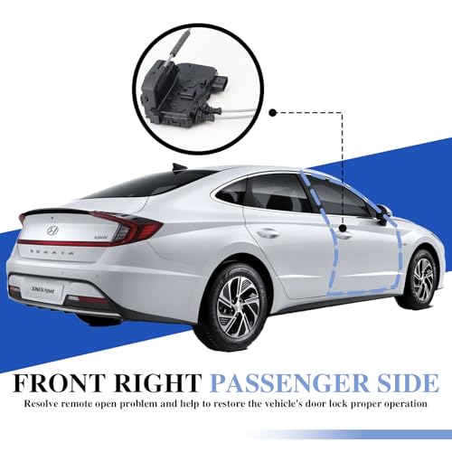 Image of Door Lock Actuator Front Right Passenger Side 81320-3S000 | Compatible with 2011-2015 Hyundai Sonata 2.0L 2.4L L4
