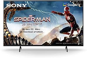 Sony KD-43X80J BRAVIA 108cm (43 Zoll) Fernseher (Android TV, LED, 4K Ultra HD (UHD), High Dynamic Range (HDR), Google TV, Smart TV, 2021 Modell) Schwarz
