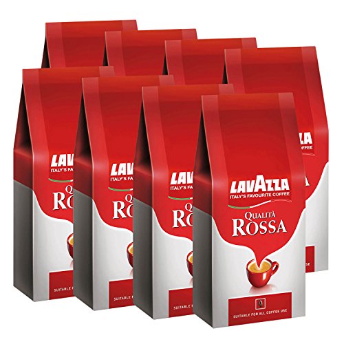 8x Lavazza Qualita Rossa, Café de grano tostado - 1kg