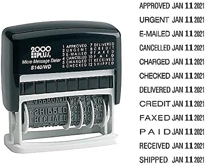 Miniatura 3 de Cosco 2000 PLUS Tipo autoentintado Tamaño 1 Micro Mensaje Dater (011090)