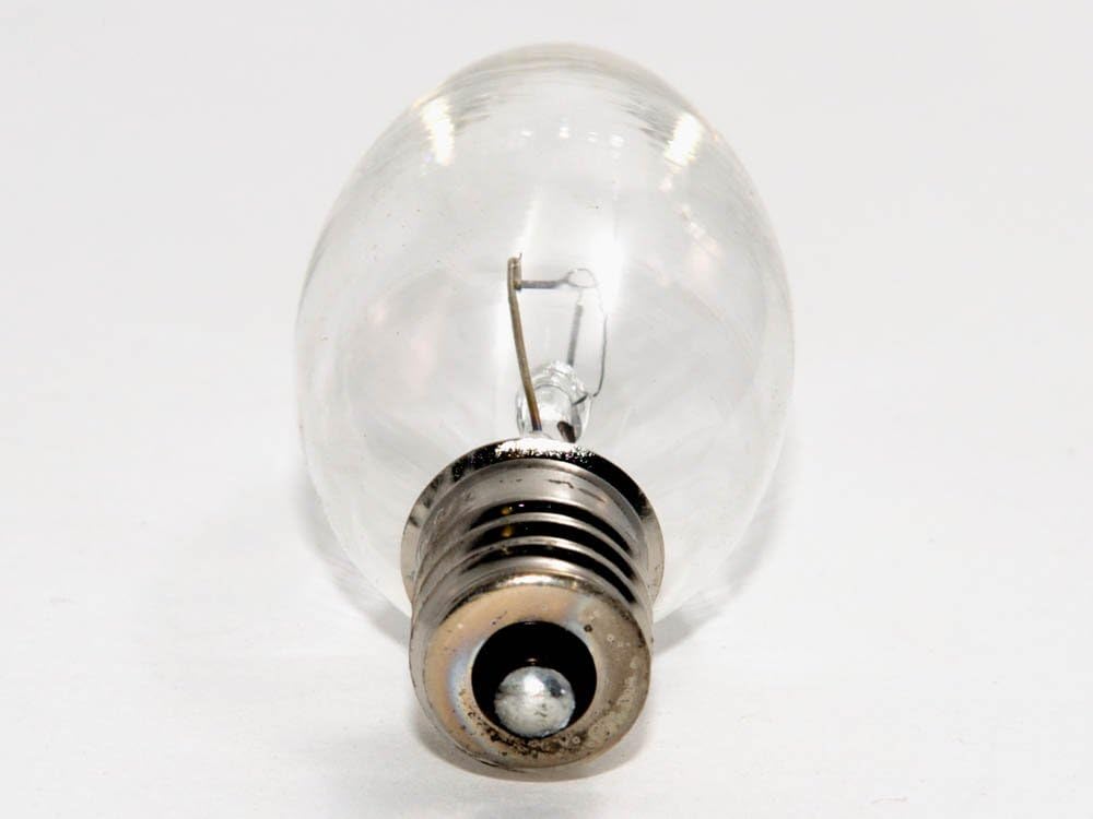 Bulbrite KR25CTC/25 25W Krystal Touch Torpedo Chandelier Bulb (B8), Candelabra Base