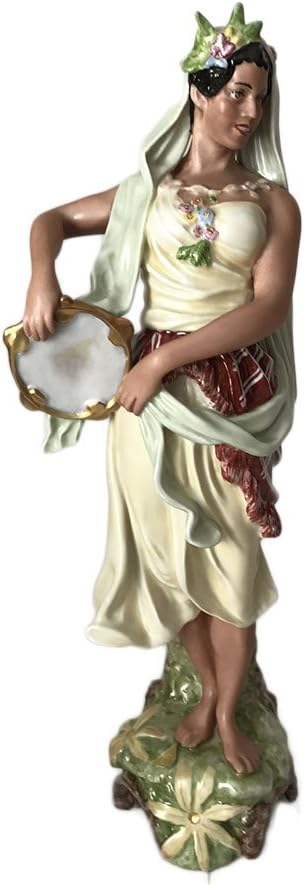 Royal Dux Bohemia Large Classical Porcelain Figurine Victorian Gipsy Woman Czech Made