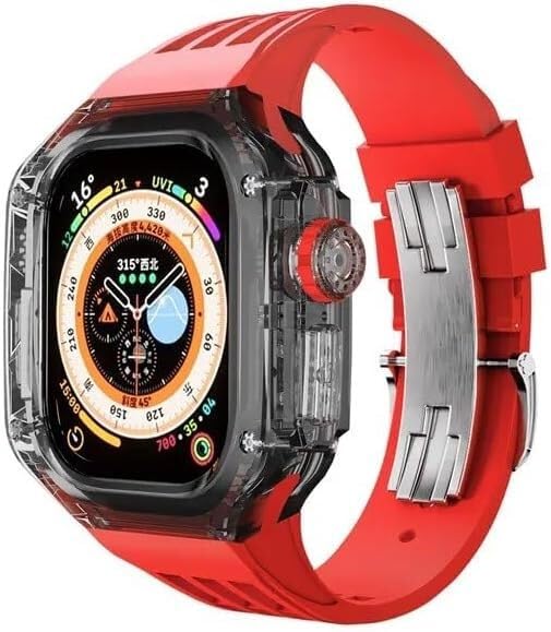 Kit bracelet Apple Watch Ultra 49 mm transparent respirant pour iWatch 8