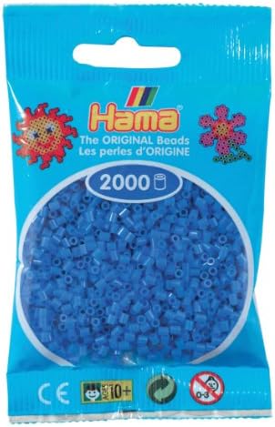 Hama Perlen 501-20 - Mini-Perlen, 2000 Stück rotbraun