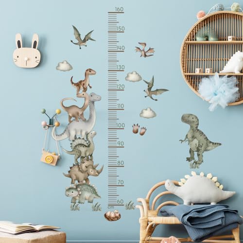 Vinilo decorativo medidor de altura animales de jungla miniatura 3