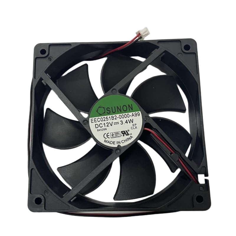 New EEC0251B2-0000-A99 DC12V 3.4W 120 * 120 * 25mm 2-Pin Cooler Fan