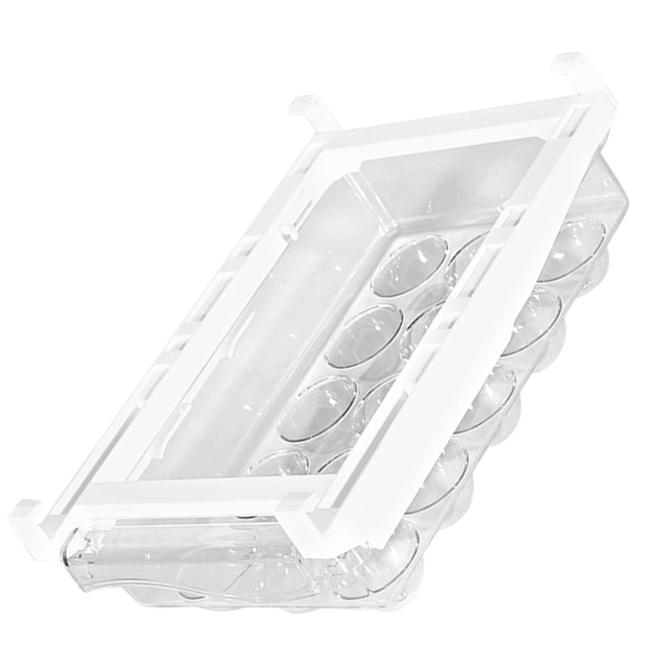Organizador de Huevos para Refrigerador, Caja de 15 Huevos Abs Pet | Gran Capacidad, Almacenamiento para Cocina y Nevera, Ayuda a Evitar Golpes y Roturas