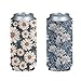 NETILGEN Glacière fine pour canettes de bière, pour femme, motif marguerite, coque isolante pour bouteille de boisson, protection contre la poussière pour l'été