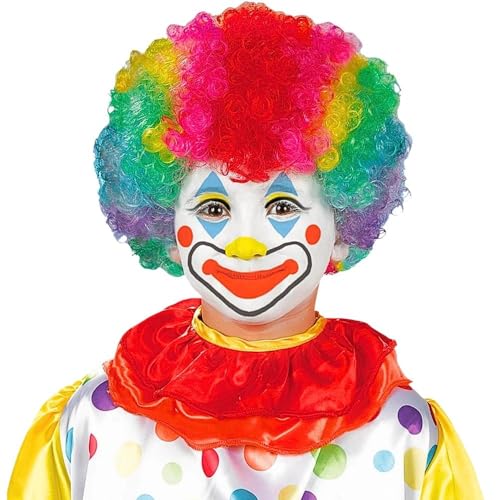 Kid's Rainbow Clown Synthetic Wig - Fits Most Children, 1 Piece - Perfect for Clown Costume Accessory for Parties and Events