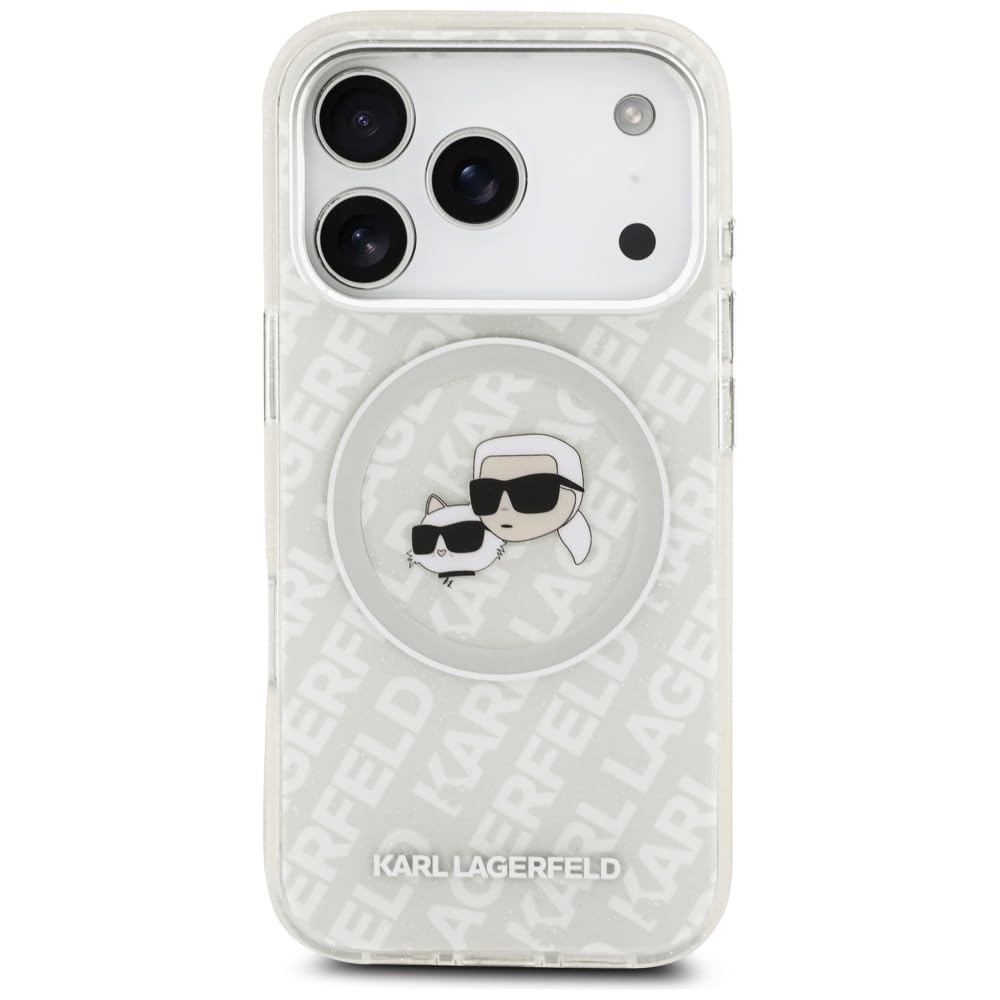 KARL LAGERFELD Cover Per IPhone 13 Pro Max 6,7'' Trasparente Con Testa Di Choupette - Protezione Antiurto 2 Metri