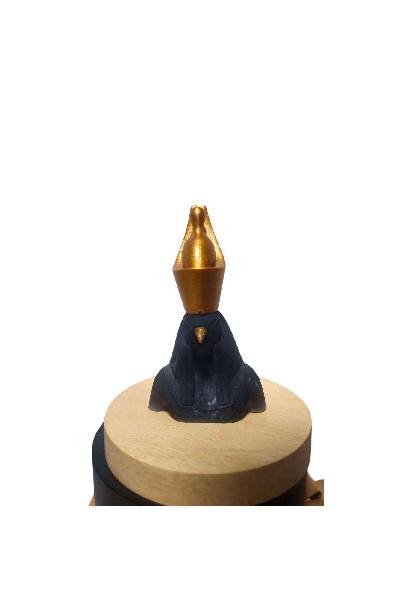 Lámpara LED Egipcia con Figuras de Dioses Egipcios - Hecha a Mano en Resina 3D con Acabado en Oro - Decoración Mística y Elegante para el Hogar GOGU3DCREATIONS (Horus)