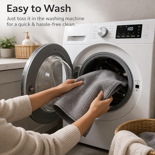 Image of Cutting EDGE Microfiber Dish Drying Mat - Water Absorbent & Reversible for Kitchen Utensils, Counter Top, Sink (Pack of 1, Grey Color, Plain-Design)