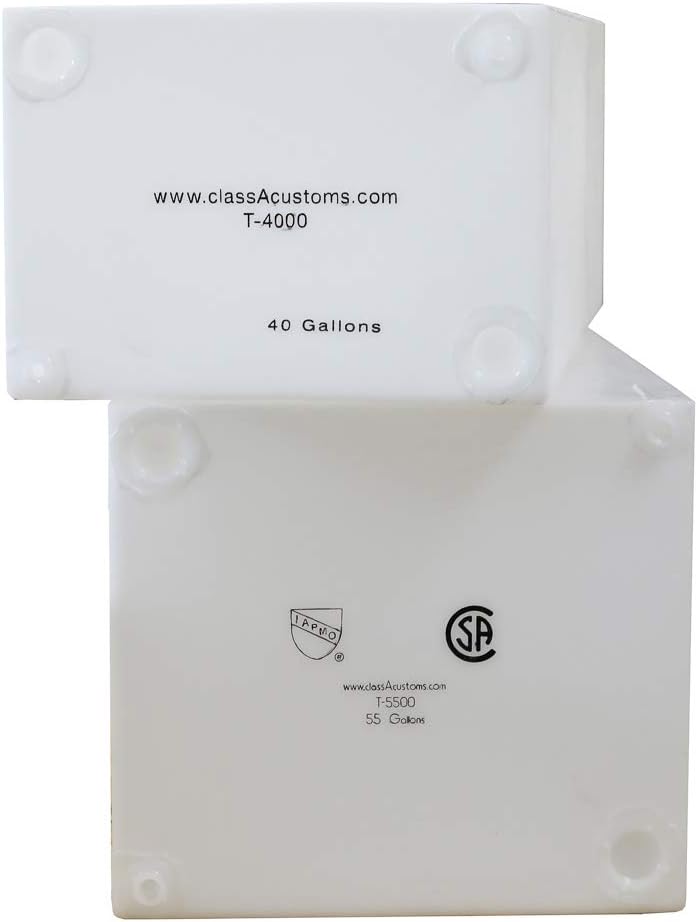 classAcustoms | RV Fresh and Gray Water Tank | Combo Pack (40 Gallon & 55 Gallon) | RV Water Holding Tanks