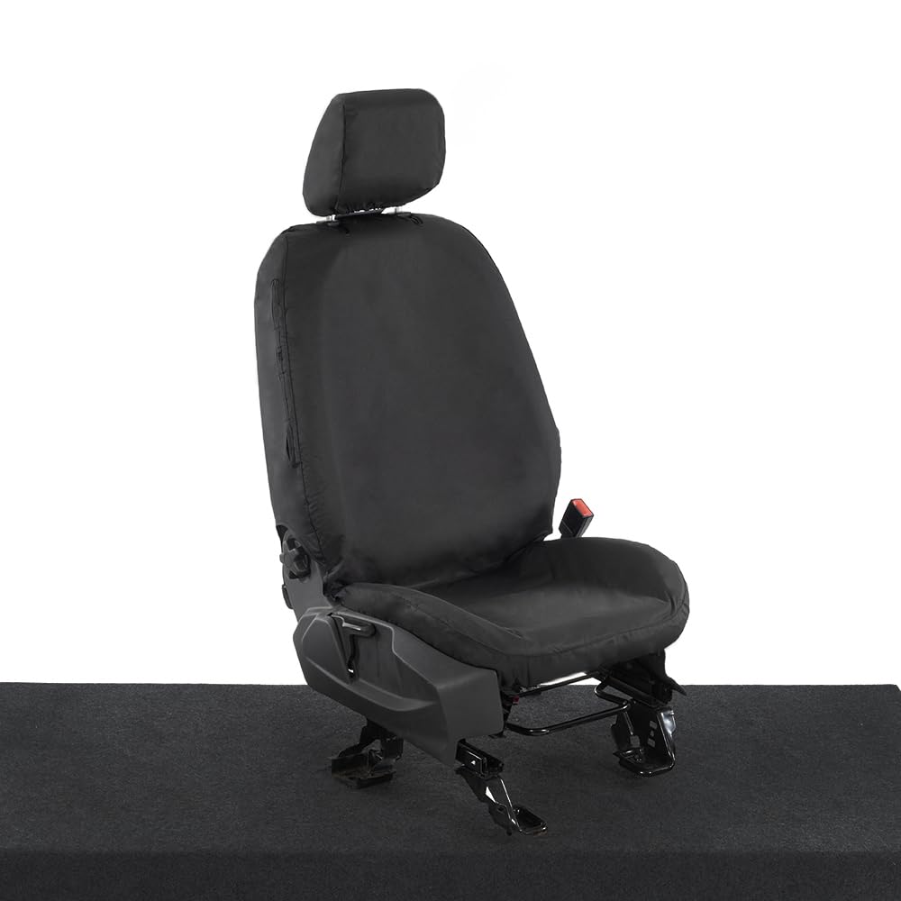 Coprisedile UK SC396B Per Ford Transit Van MK8 (2014+), Conducente Singolo, Impermeabile 600D, Colore Nero
