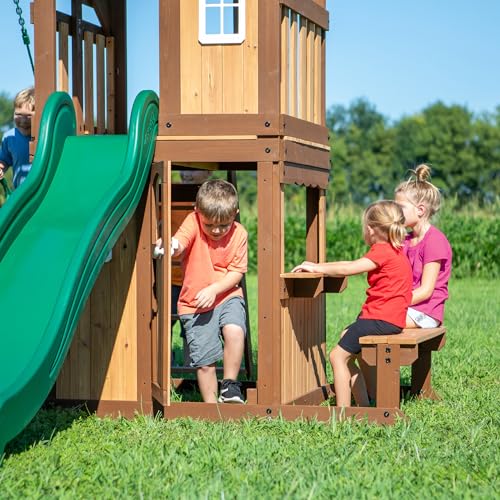 Backyard Discovery 2001022 Lakewood Cedar Wood Swing Set thumb #3