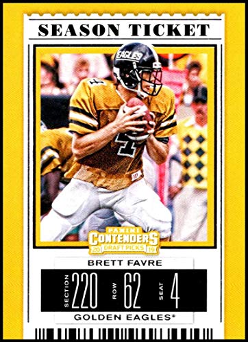 2019 Panini Contenders Draft Picks Season Ticket #18 Brett Favre Southern Miss Golden Eagles Official Collegiate Football Card of the NFL Draft