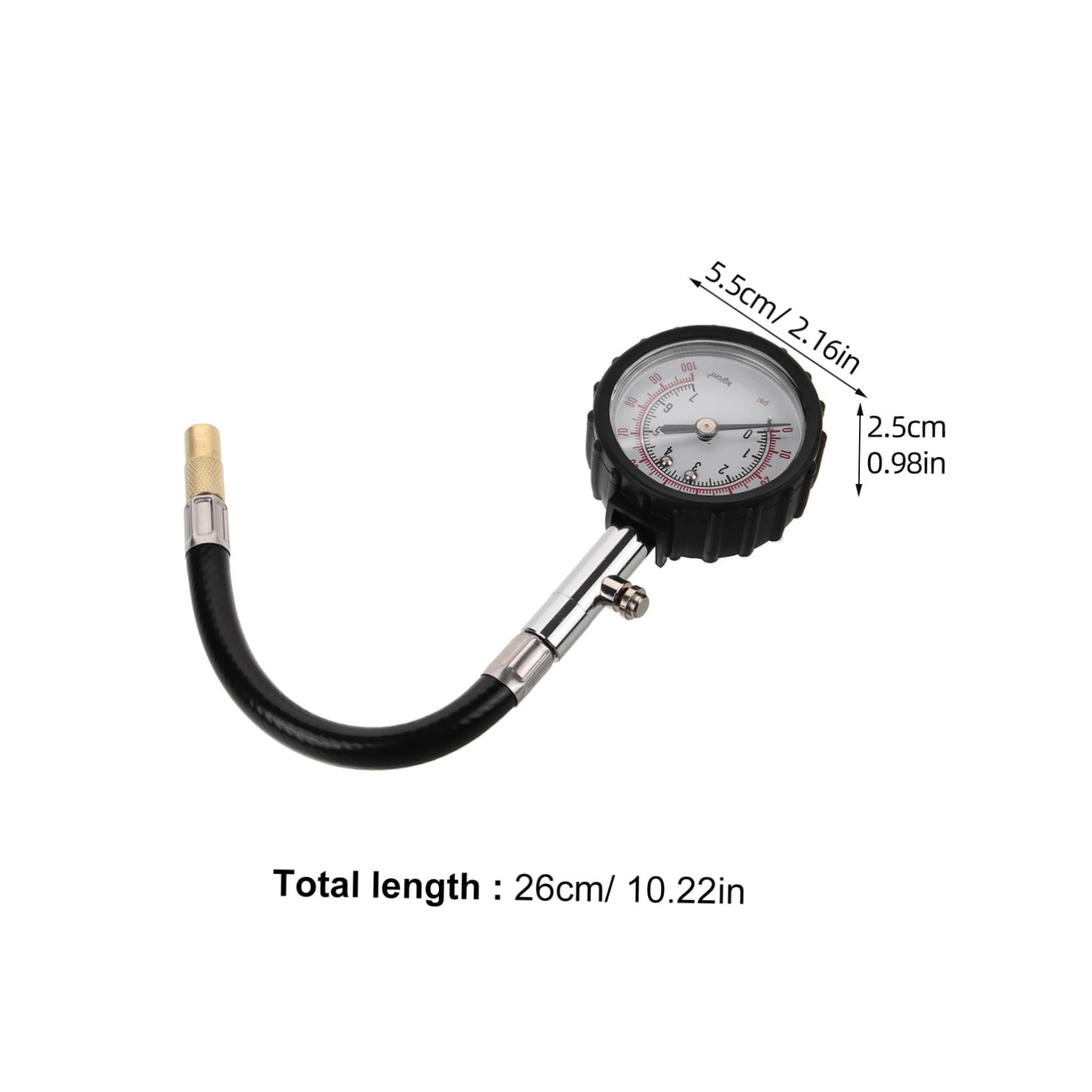 Zerodeko Car Tire Pressure Gauge Digital 0-100psi Range Pressure Meter Easy to Read
