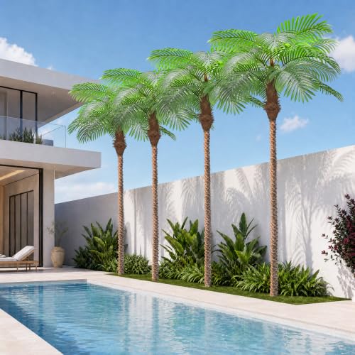 Image of Artificial Palm Trees for Outdoors,8.5ft Tall Fake Plant for Indoor /Outdoor