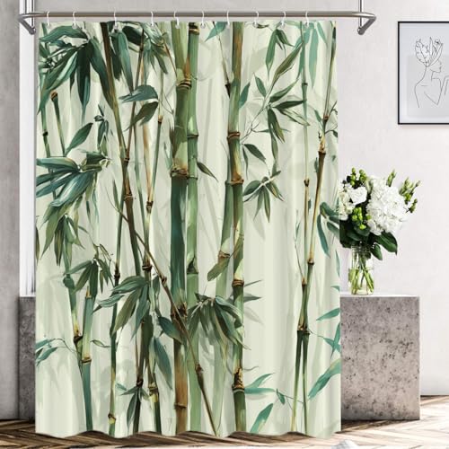Rideau de douche grande largeur en polyester pour cabine - 2