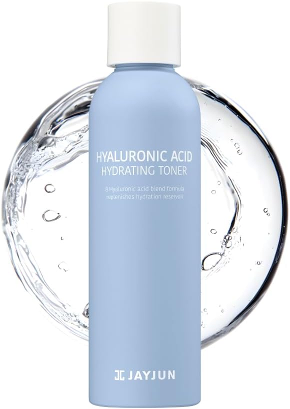 JAYJUN Hyaluronic Acid Hydrating Toner 200 ml – Lightweight Non-Sticky Daily Toner with 8-Layer HA & Panthenol for Moisture-Locked, Smooth Skin