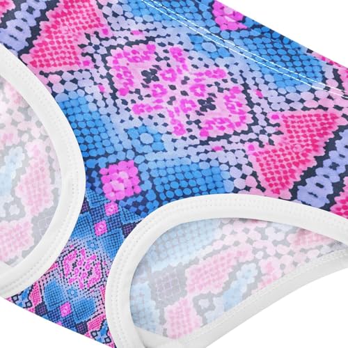 Blue Pink Snake Skin Texture Toddler Girls's Underwear 2T 202c11554