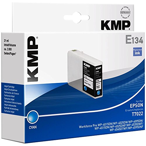 Cartouche KMP E134 cyan compatible Epson T7022 pour imprimante de bureau