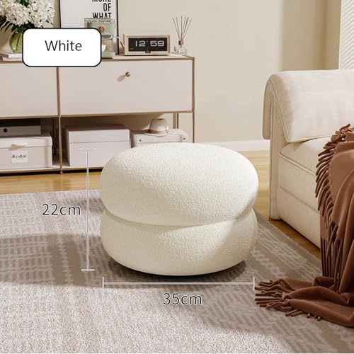 Tabouret de coiffeuse compact pour petit espace et repose-pieds