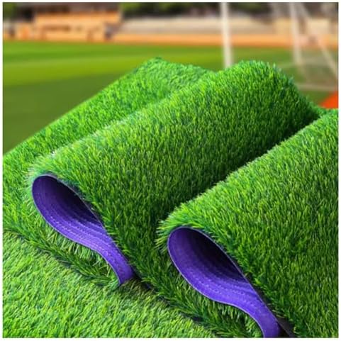 High-Density 20mm Pile Artificial Grass Turf Mat - 9M/29.5FT Realistic Fake Grass Rug for Indoor/Outdoor Landscaping, Garden, Patio, Playground, Durable & Soft Surface