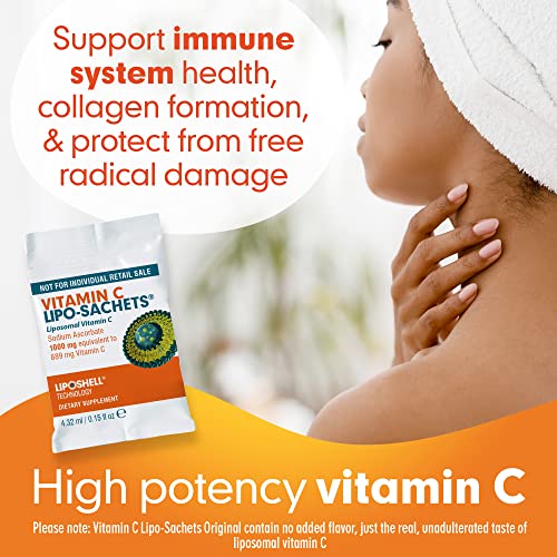 Lipo-Sachets Liposomal Vitamin C 1000mg - 30 Liquid Vitamin C Packets of Strong High Absorption Liposomal Vitamin C Gel. Efficient Vit C Delivery. No Added Sugar Vitamin C Liposomal For Immune Support - Image 3