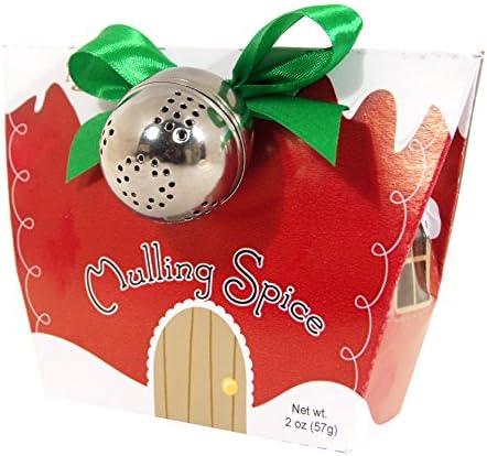 Too Good Gourmet Holiday Mulling Spice Gift Pack with Ball, Red, 2 Ounce