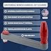 Five Oceans FO3924 Universal Floating Lock-in Style Winch Handle, 10 inches (254 mm), Fiberglass Reinforced Plastic, Ball Bearing Grip Handle, Grey and Red